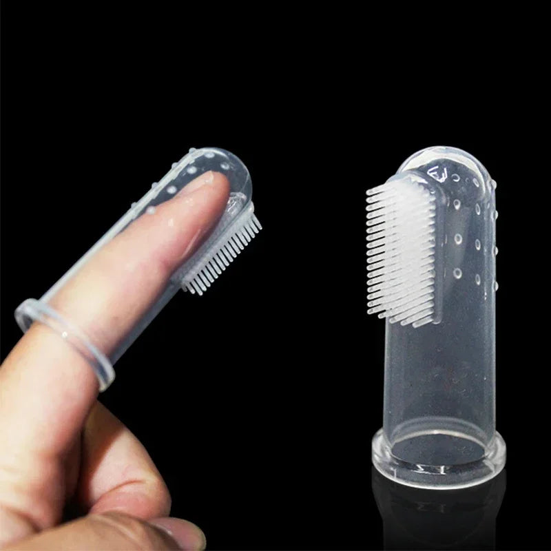 Dog Finger Toothbrush Silicone Pet Dental Cleaning Brush