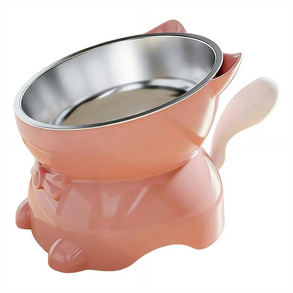 Elevated Cat Bowl – Inclined Food & Water