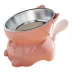 Elevated Cat Bowl – Inclined Food & Water