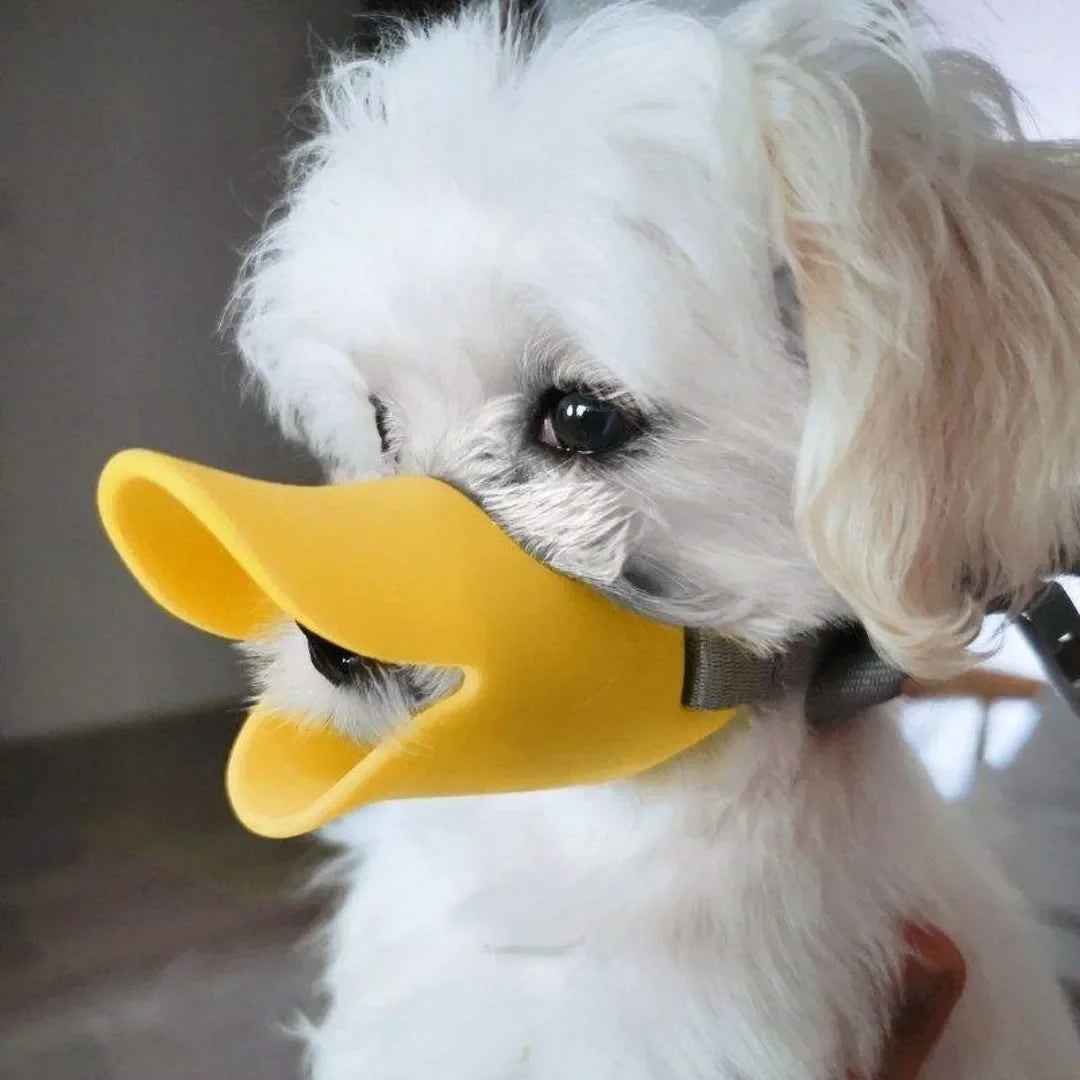 Dog Muzzle Silicone Duckbill Adjustable Mouth Cover