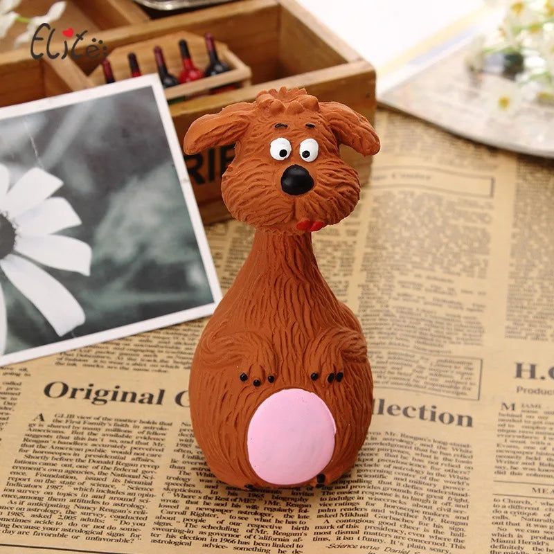 Dog Chew Toy Rubber Squeaky Dental Toy for Dogs & Cats  Character count: 55