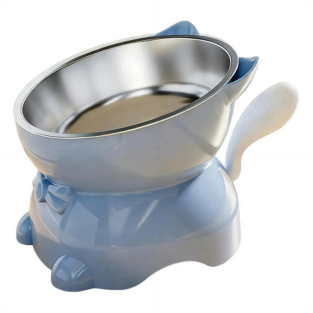 Elevated Cat Bowl – Inclined Food & Water