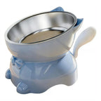 Elevated Cat Bowl – Inclined Food & Water