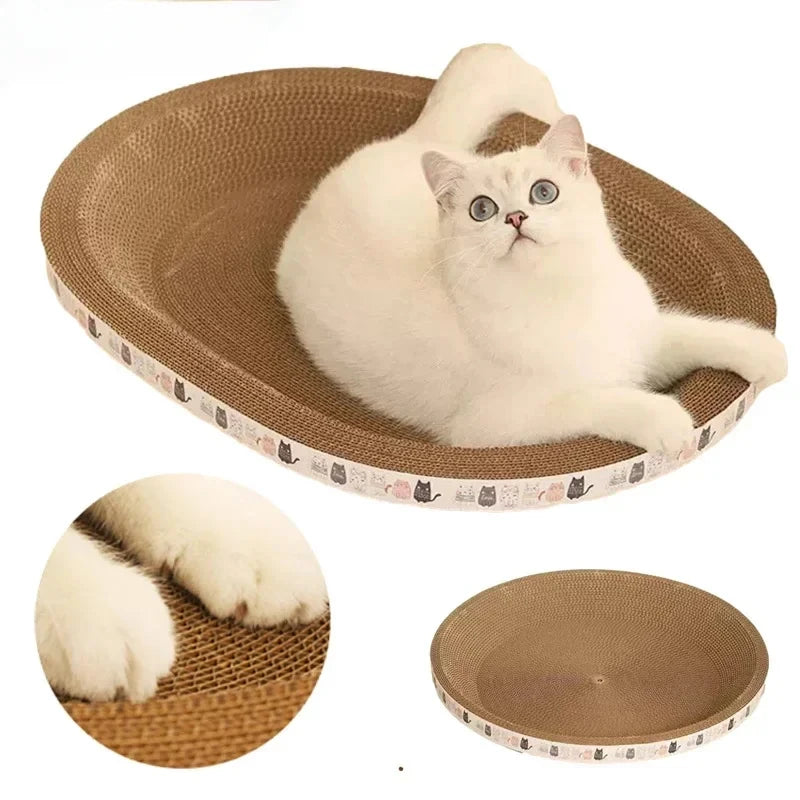 Cat Scratching Post – Corrugated Cat Scratcher with Catnip