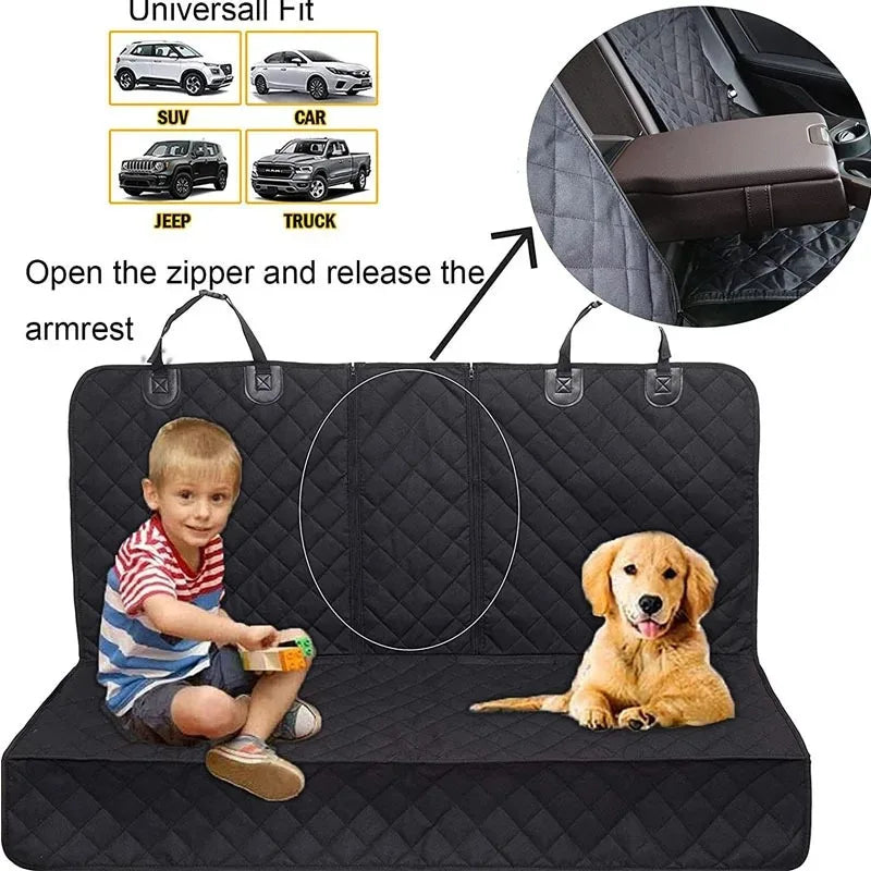 Waterproof Dog Car Seat Cover – Rear Seat Pet Mat