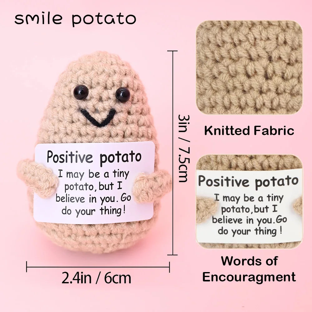 Crochet Plush Pocket Hug Doll, Handmade Mini Plush Gift