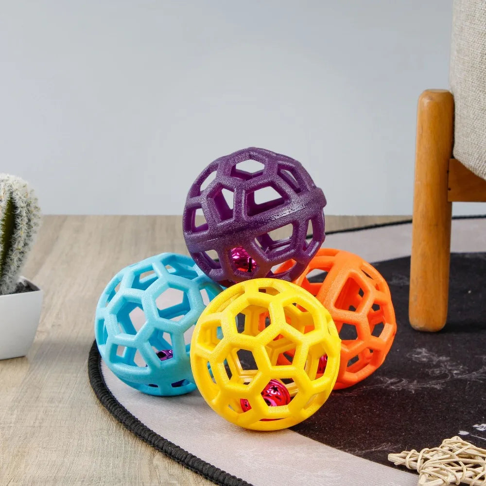 Dog Chew Toy Rubber Ball for Teeth Cleaning & Training