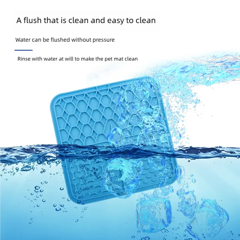 Dog Lick Mat Silicone Slow Feeder for Bathing & Training