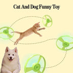 Interactive Cat Toy Mini Flying Disc for Training & Chasing Fun