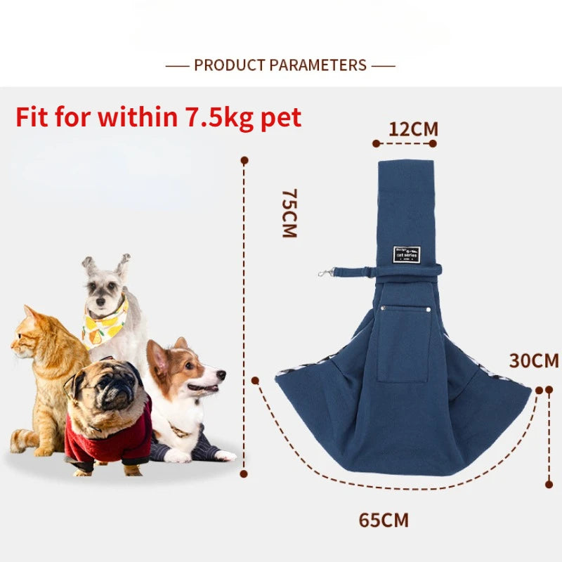 Pet Carrier Sling – Small Dog & Cat Shoulder Bag for Travel