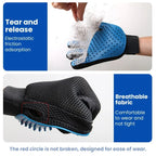 Cat Grooming Glove, Pet Hair Removal & Massage Brush for Cats and Dogs