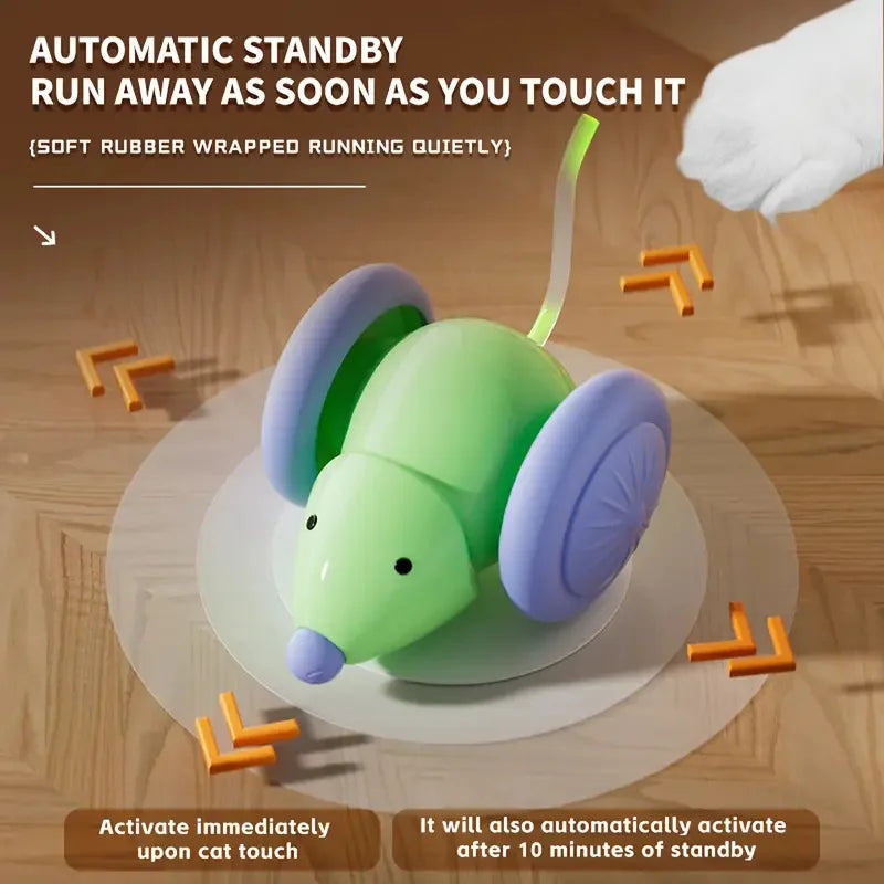 Automatic Interactive Cat Toy Ball – USB Rechargeable Rolling Toy