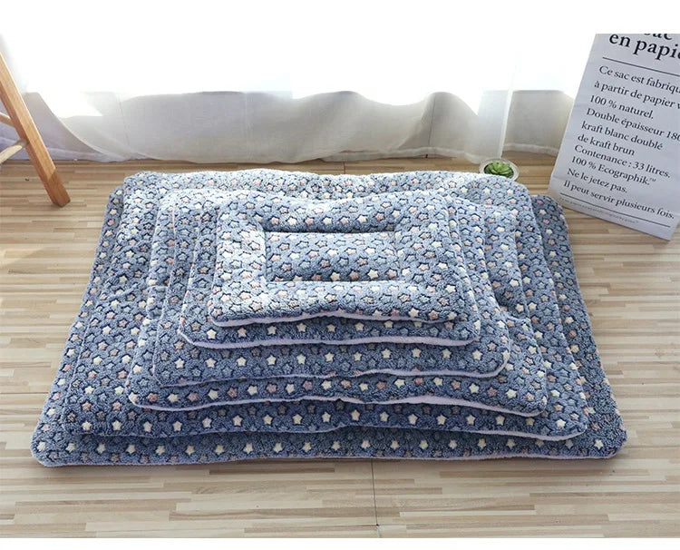Cat Bed Mat – Double-Sided Plush Washable Bed for Cats & Small Dogs