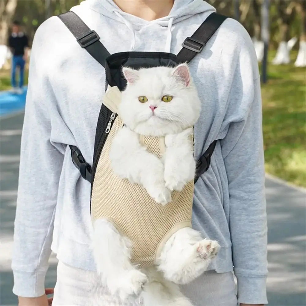 Cat Carrier Backpack – Breathable Pet Travel Bag for Cats & Dogs