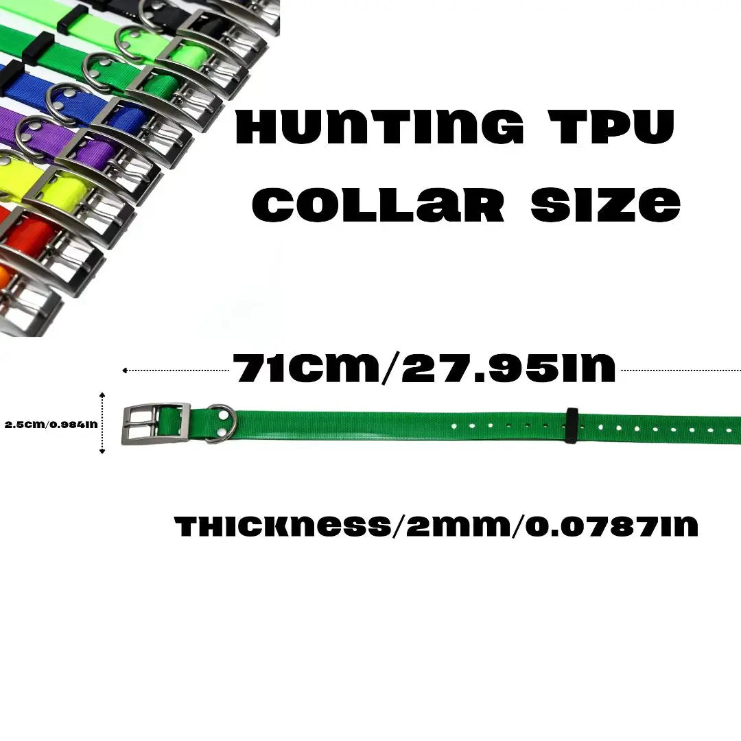Heavy Duty Dog Collar, Waterproof Adjustable TPU Collar