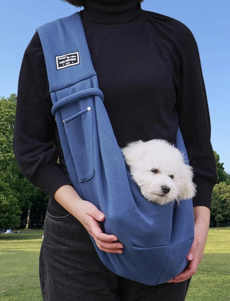 Pet Carrier Sling – Small Dog & Cat Shoulder Bag for Travel