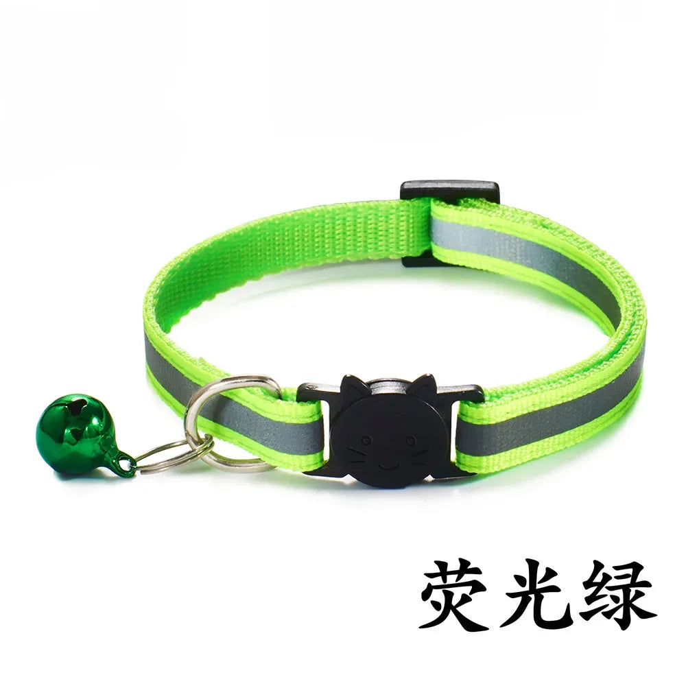 Breakaway Cat Collar – Reflective Adjustable Collar With Bell