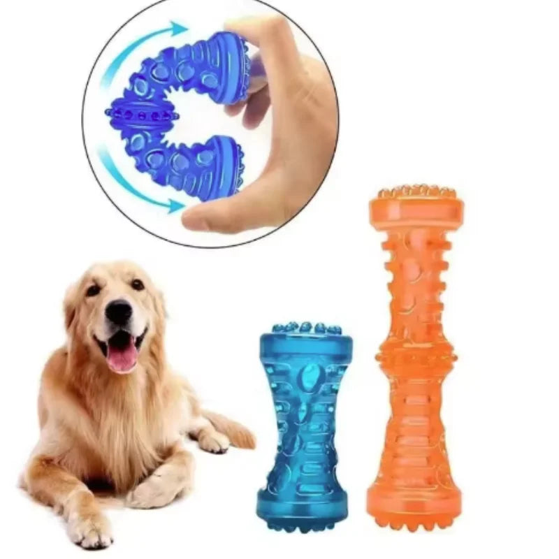 Dog Teething Toy, TPR Chew Stick & Treat Dispensing Toy