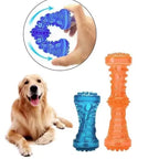 Dog Teething Toy, TPR Chew Stick & Treat Dispensing Toy