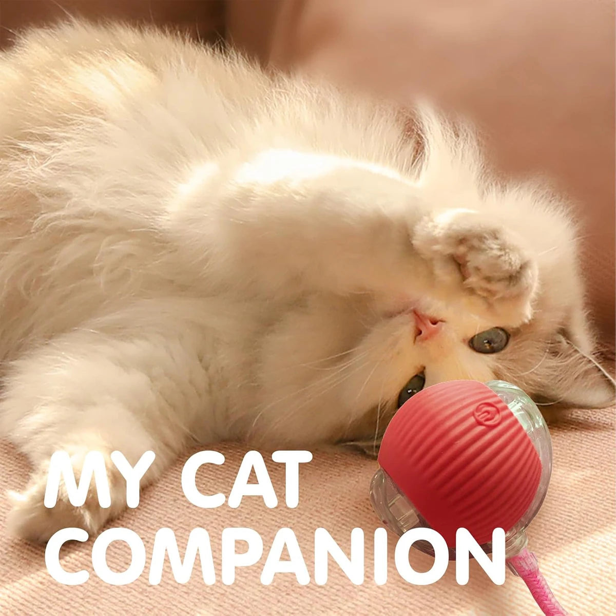 Automatic Cat Ball Toy – Interactive Self-Moving Rolling Ball