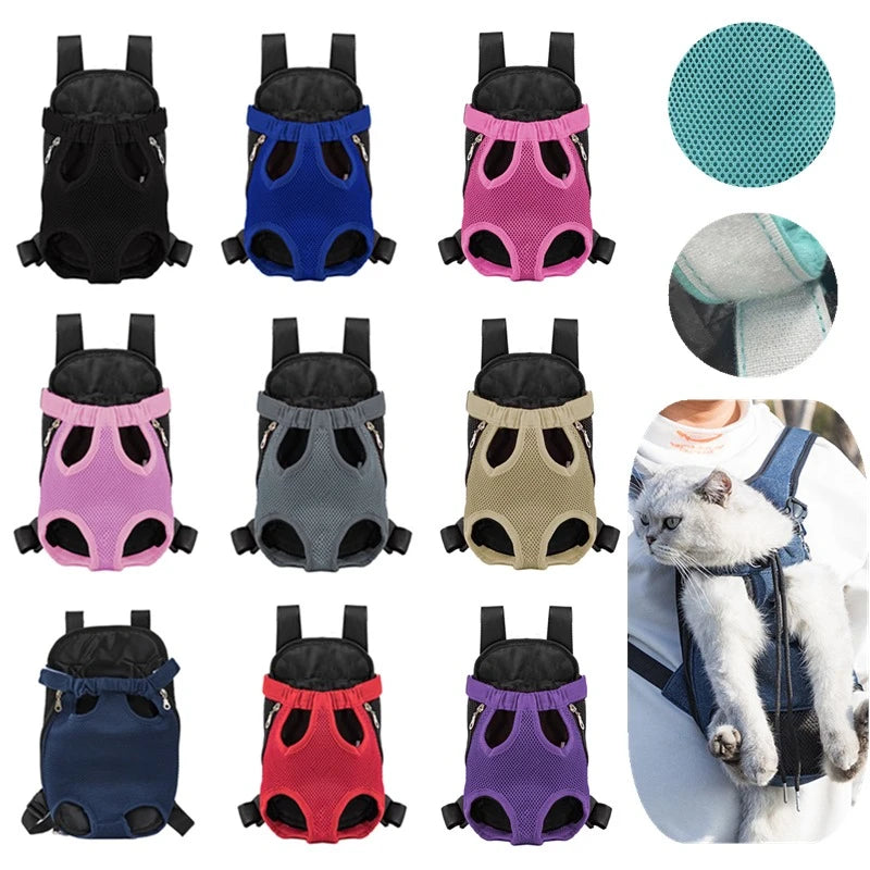 Pet Carrier Backpack – Breathable Mesh Bag for Small Dogs & Cats