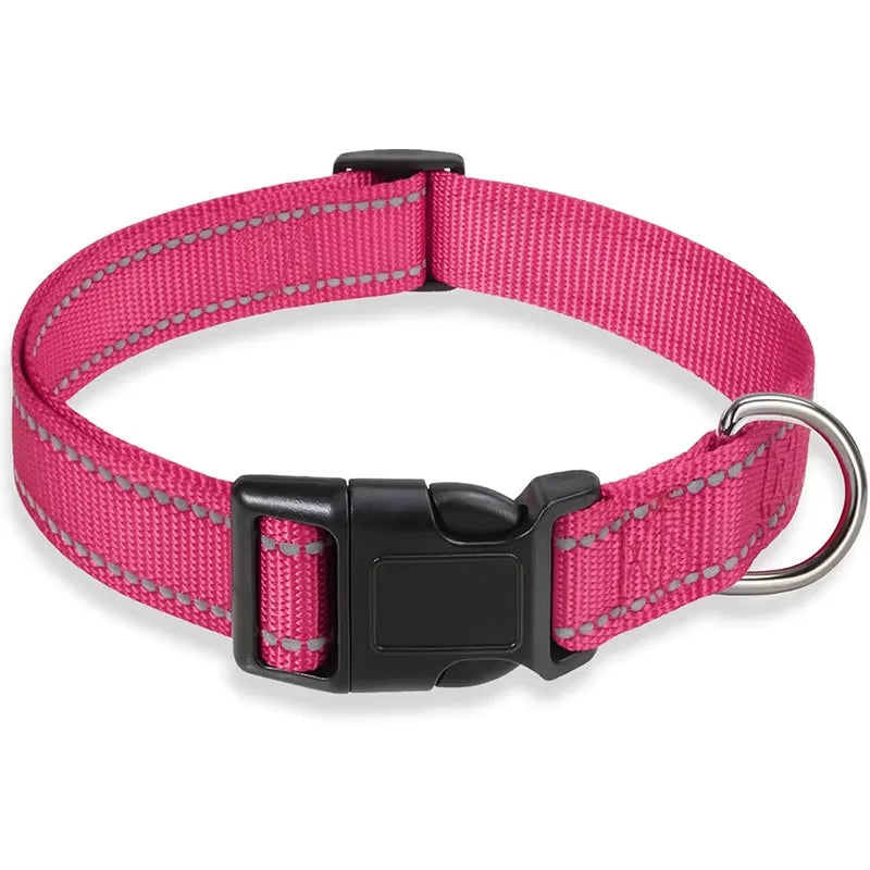 Adjustable Dog Collar – Soft Padded Nylon Quick Release