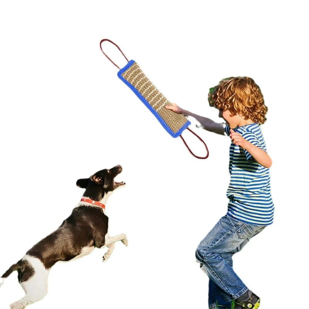 Coarse Jute Chew Sticks for Dogs Training Molar Pick up German Shepherd Dog Chew Pillows Durable Dog Toys