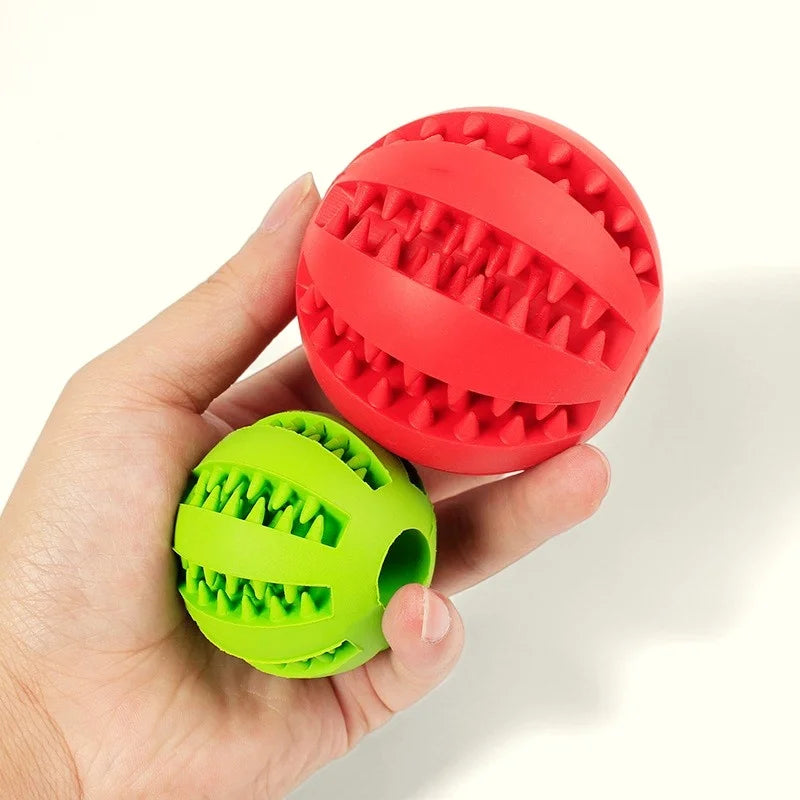 Dog Teething Toy – Rubber Chew Ball & Interactive Puzzle Toy