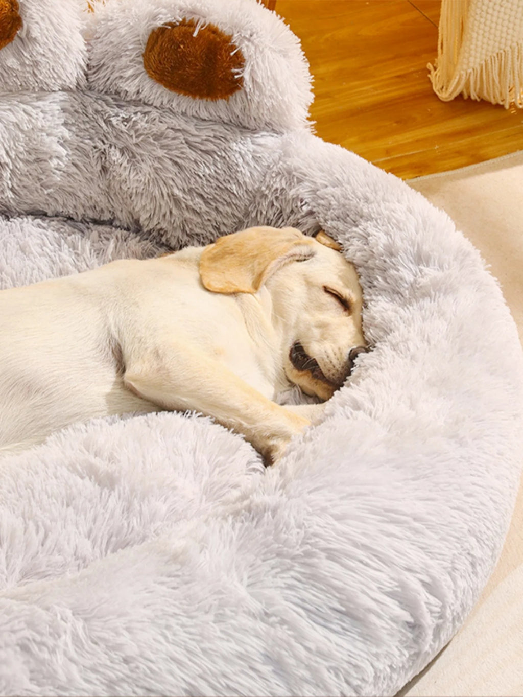 Fluffy Dog Bed Winter Warm Soft Pet Bed for Small & Large Dogs