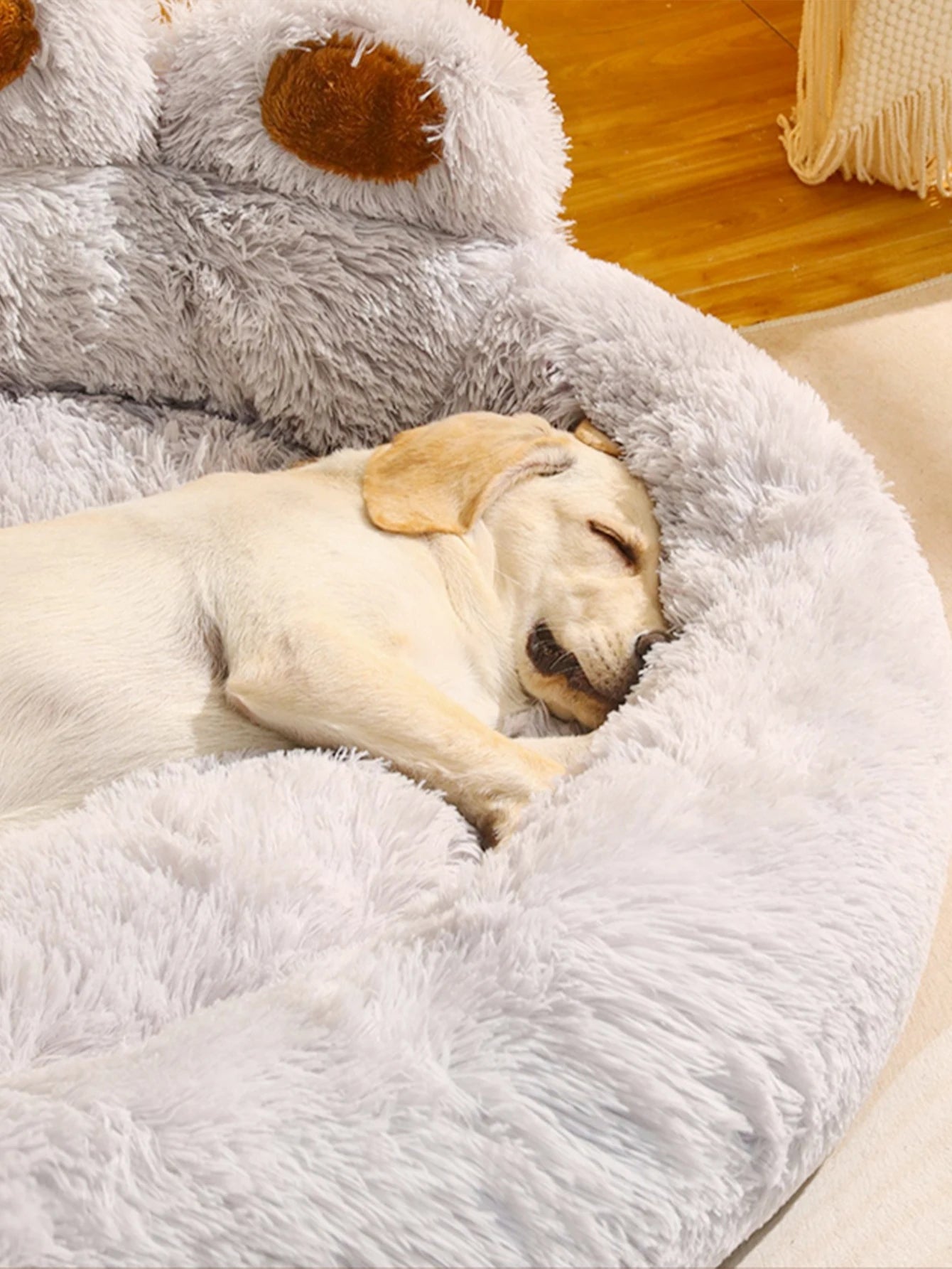 Fluffy Dog Bed Winter Warm Soft Pet Bed for Small & Large Dogs