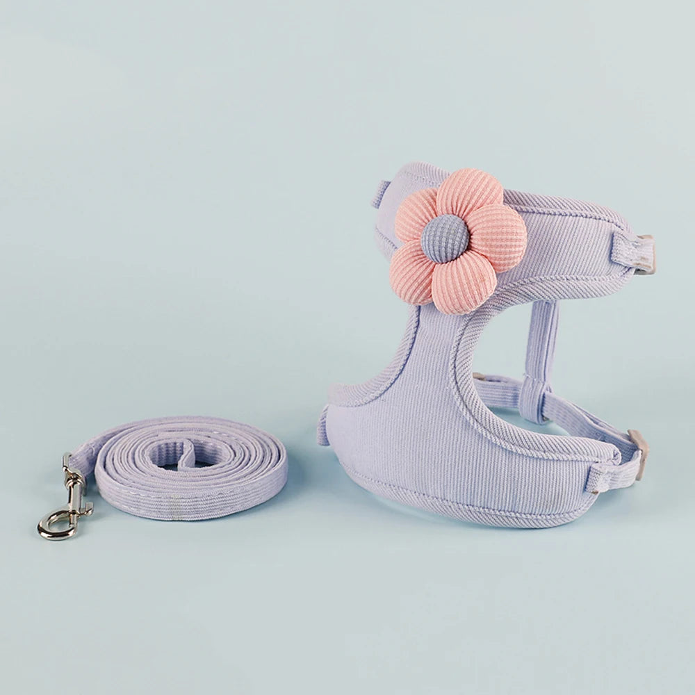 Cat Harness and Leash Set – Adjustable Breathable Vest