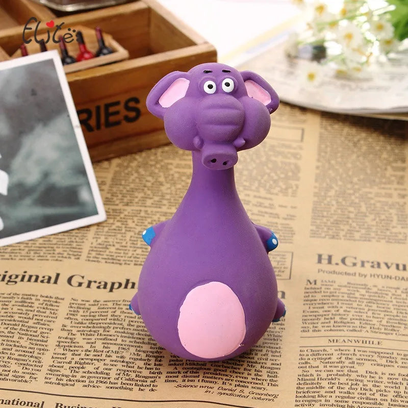 Dog Chew Toy Rubber Squeaky Dental Toy for Dogs & Cats  Character count: 55