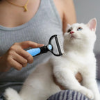 Cat Hair Removal Brush – Double-Sided Pet Grooming Comb