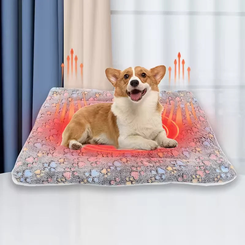 Flannel Dog Bed Mat – Thick Warm Washable Pet Sleeping Mat