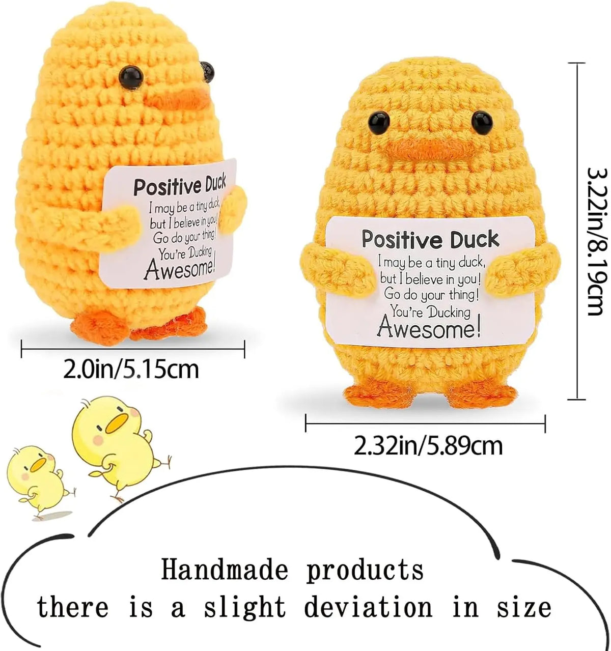 Crochet Plush Pocket Hug Doll, Handmade Mini Plush Gift
