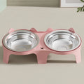Stainless Steel Cat Bowl – Anti-Tip Food & Water Bowl for Pets