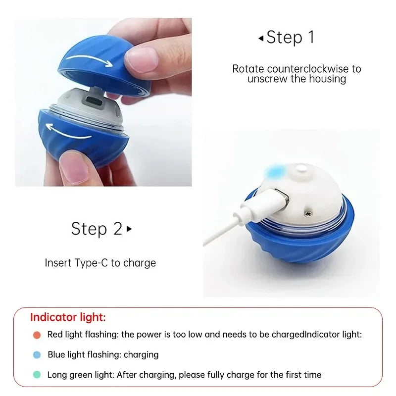 Automatic Dog Ball Toy – Interactive Rolling & Bouncing T