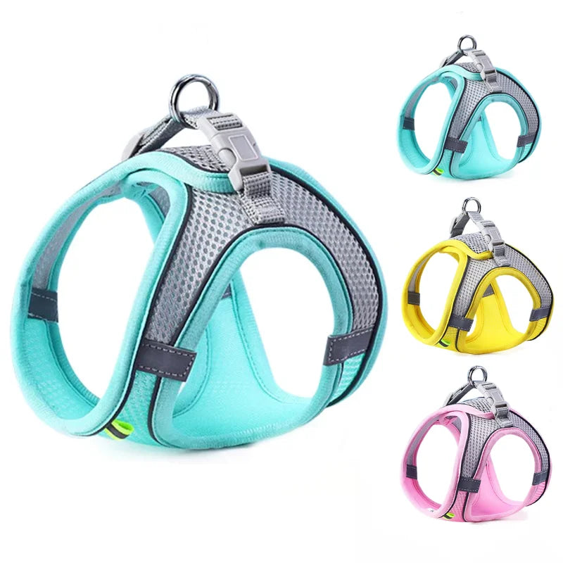 Reflective Dog Harness – Adjustable Vest with Leash Set