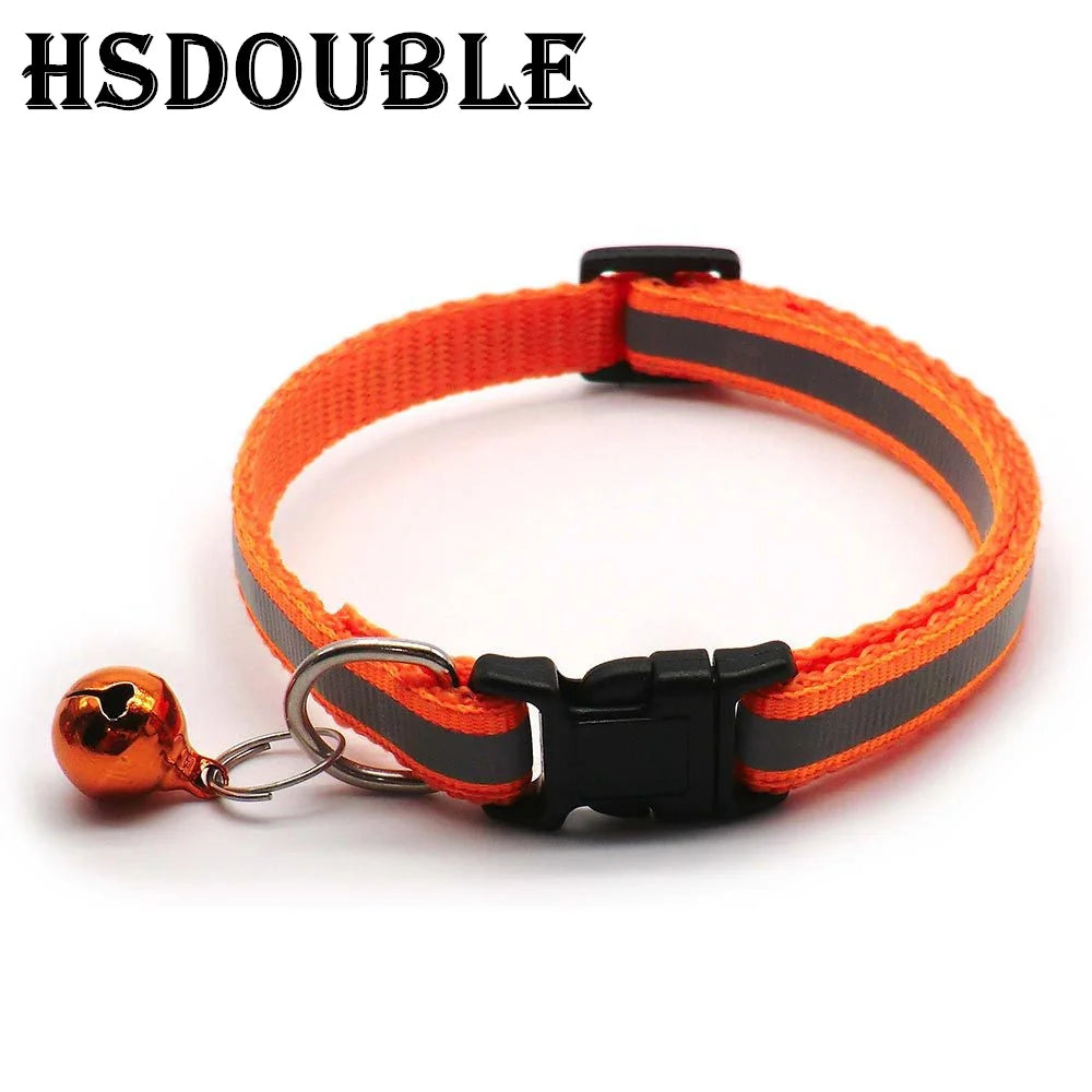 Reflective Cat Collars – 2 Pack Adjustable Collars with Bells