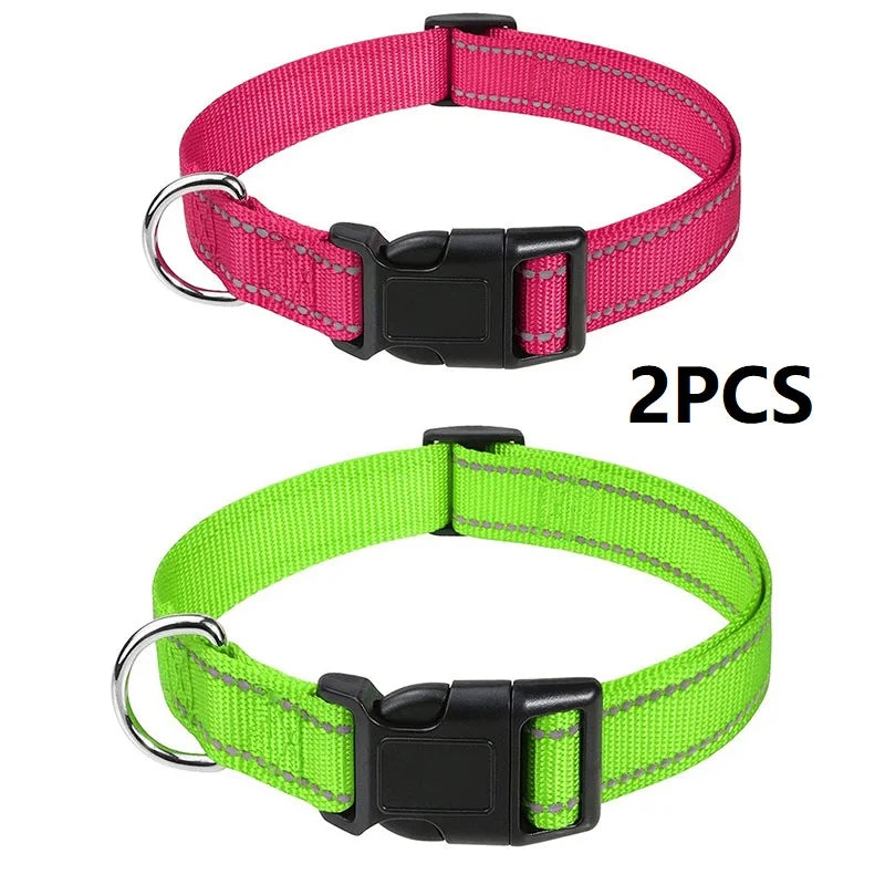 Small Dog Collar Nylon Puppy Collar with Buckle Closure