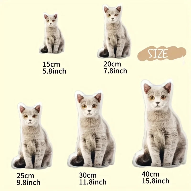Personalized Pet Pillow – Custom 3D Portrait Plush Toy