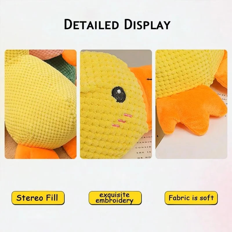 Squeaky Duck Dog Toy – Plush Sound Toy for Puppies & Dogs