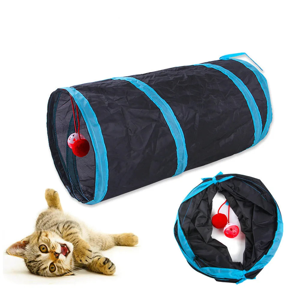 Foldable Cat Tunnel Interactive Indoor Toy