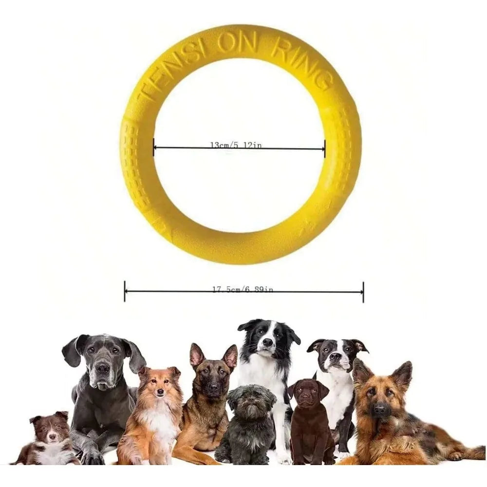 Flying Disc Dog Toy – Interactive Fetch & Pull Ring