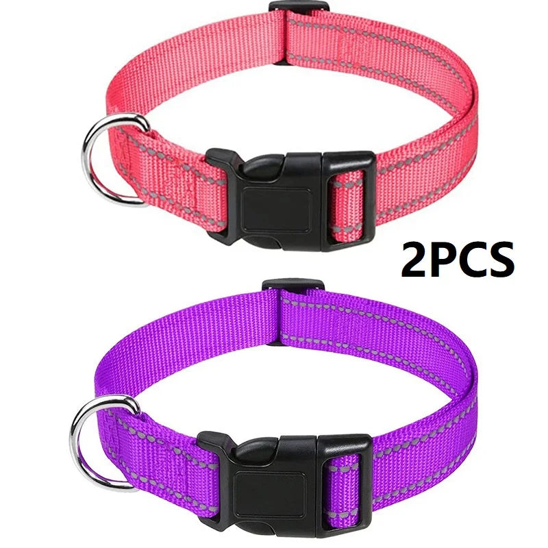 Small Dog Collar Nylon Puppy Collar with Buckle Closure