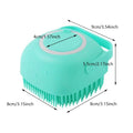 Dog Bathing Brush – Silicone Shampoo Dispenser & Massage Tool