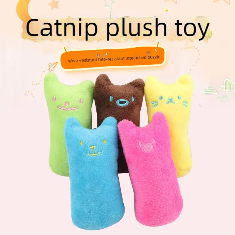 Catnip Cat Toy – Plush Teeth Grinding & Interactive Chew Toy