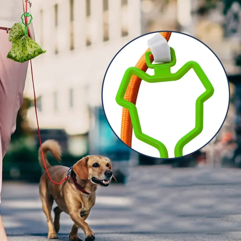 Dog Poop Bag Holder, Leash Clip Waste Bag Dispenser for Walking