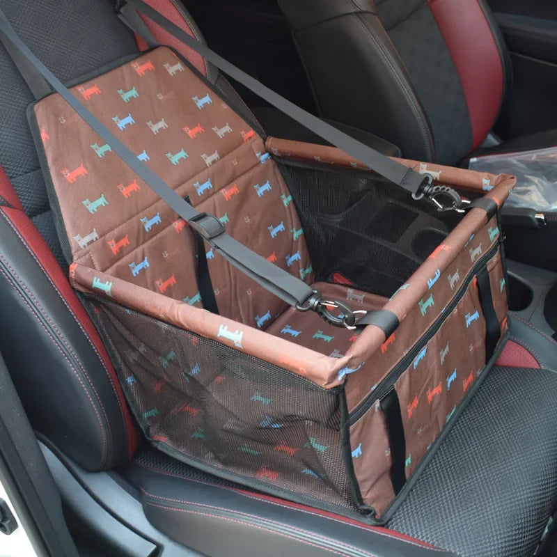 Dog Car Seat Cover – Folding Pet Travel Mat with Storage Bag