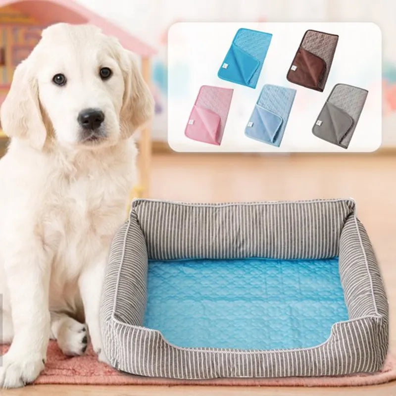 Dog Cooling Mat – Self-Cooling Washable Summer Pet Pad